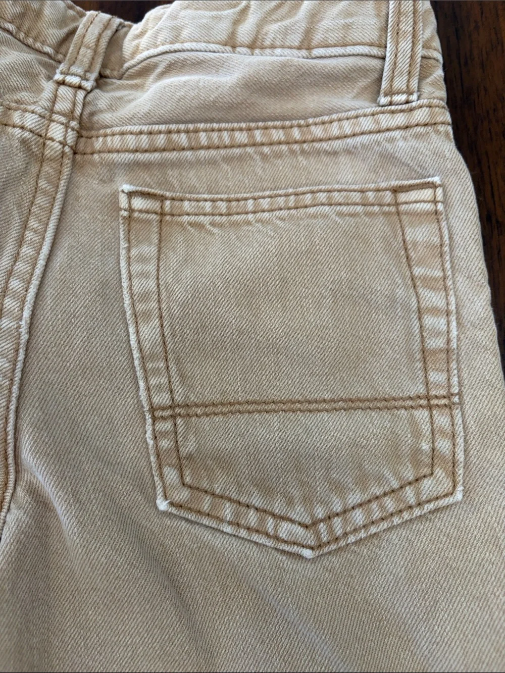 Cherokee Kids Beige Straight-Leg Jeans